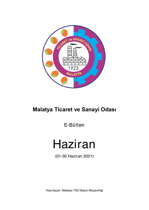 Haziran 2021 E-Bülten — Kapak