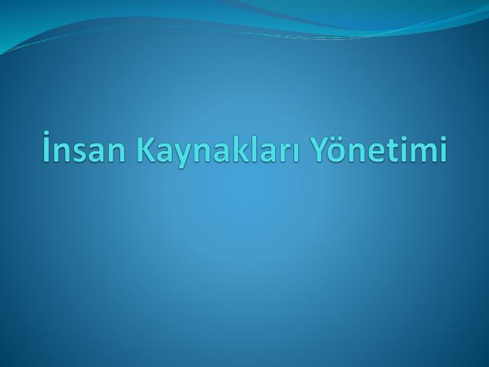 İnsan Kaynakları