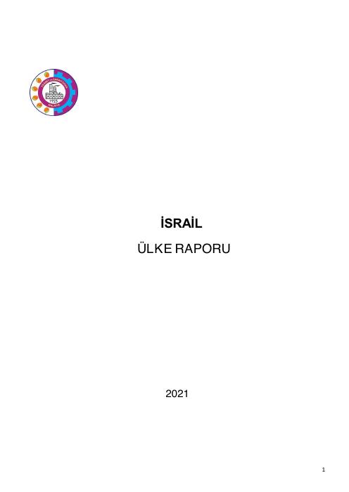 İsrail Ülke Raporu