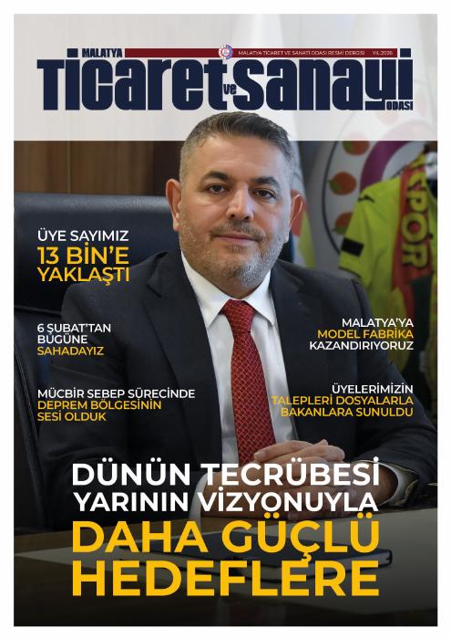 Malatya TSO Dergisi 2026 — Kapak