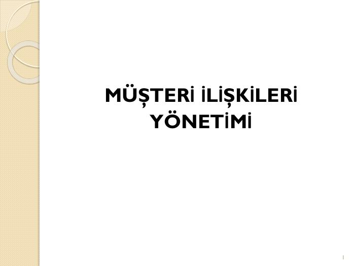 Müşteri İlişkileri