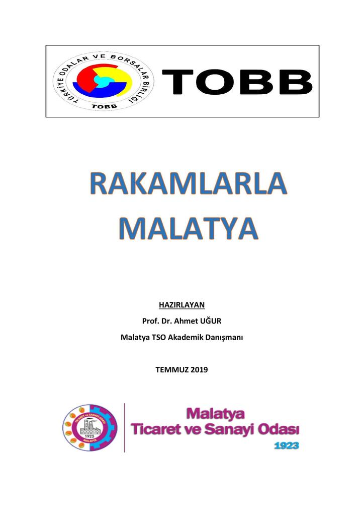 2018 - 2019 RAKAMLARLA MALATYA