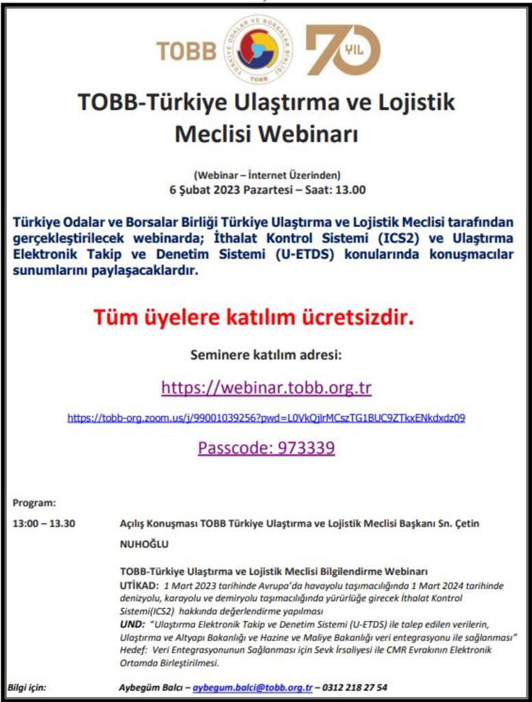 TOBB-Türkiye Ulaştırma ve Lojistik  Meclisi