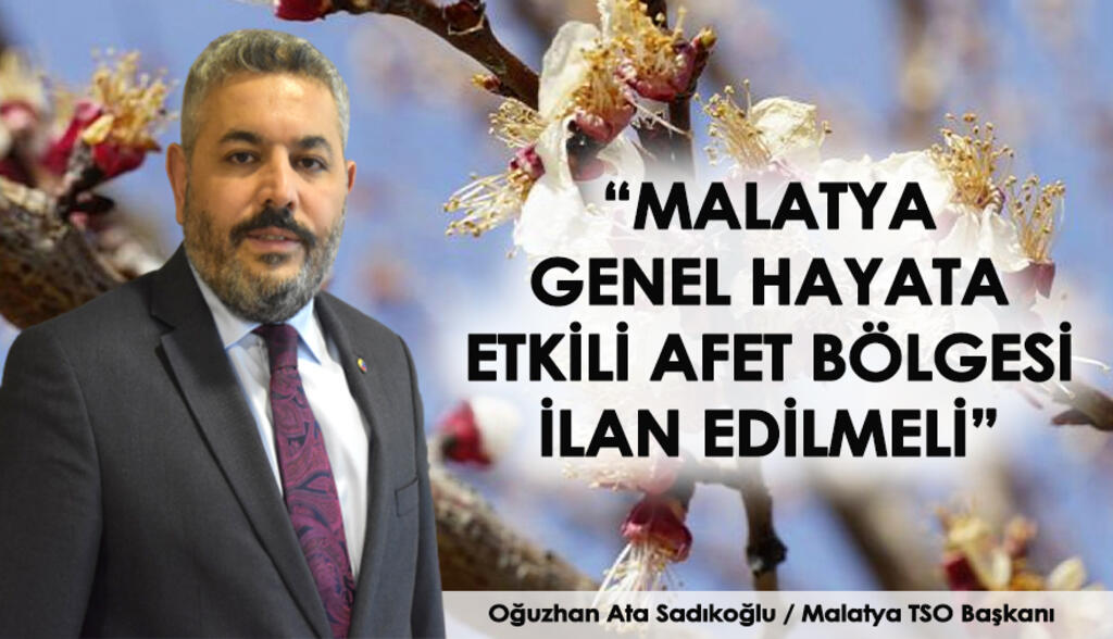 Başkan Sadıkoğlu: “Malatya genel hayata etkili afet bölgesi ilan edilmeli”