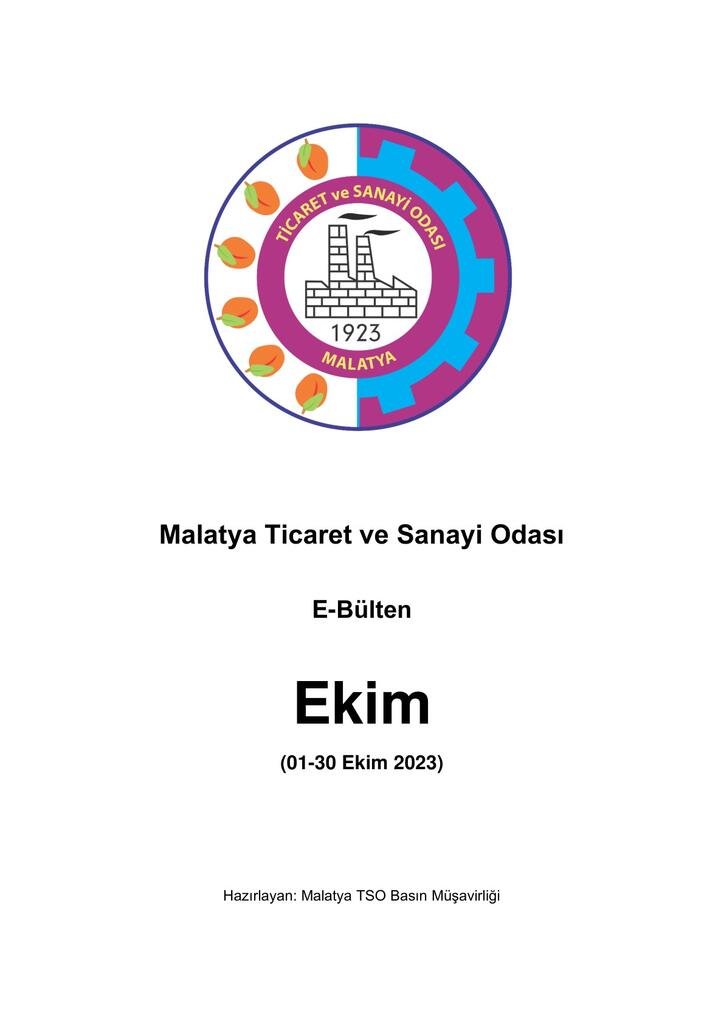 2023 Ekim E-Bülten