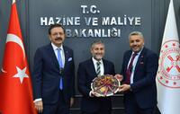 Malatya TSO üyelerinin talepleri Bakan Nebati’ye sunuldu