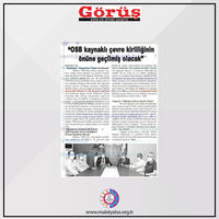 1. OSB Arıtma Tesisinin Revizyonu için imzalar atıldı